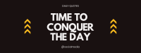 Conquer the Day Facebook Cover Design