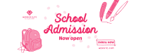 Kids School Enrollment Facebook cover Image Preview