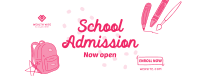 Kids School Enrollment Facebook Cover Image Preview