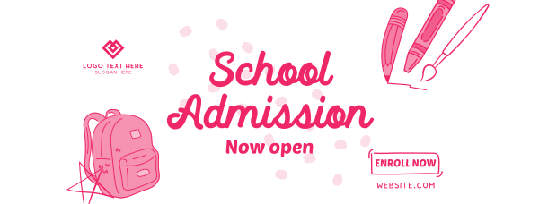 Kids School Enrollment Facebook Cover Design Image Preview