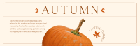 Autumn Pumpkin Twitter header (cover) Image Preview