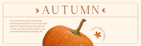 Autumn Pumpkin Twitter Header Image Preview