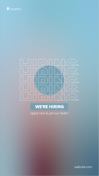 Soft Blue Hiring Instagram story Image Preview