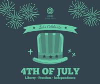 4th of July Hat Facebook post Image Preview