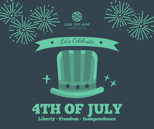 4th of July Hat Facebook post Image Preview