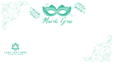 Decorative Mardi Gras Zoom Background Image Preview