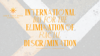Eliminate Racial Discrimination Facebook event cover Image Preview