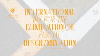 Eliminate Racial Discrimination Facebook event cover Image Preview