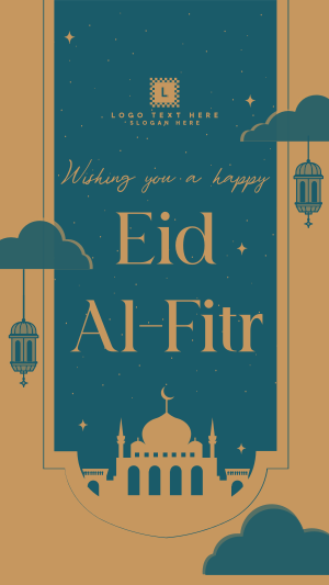 Mosque Eid Al Fitr Instagram story Image Preview