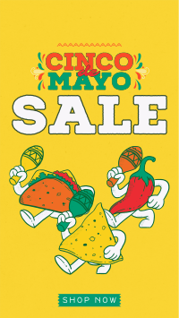 Cinco De Mayo Mascot Sale Facebook story Image Preview