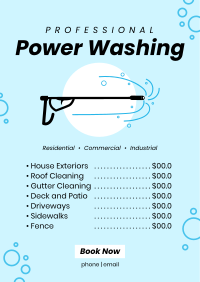 Power Washing Professionals Menu Image Preview