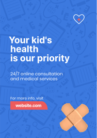 Pediatric Health Care Flyer Image Preview