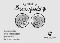 Breastfeeding Benefits Postcard Image Preview