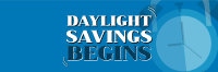 Playful Daylight Savings Twitter Header Design