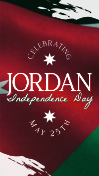 Jordan Independence Flag  Instagram reel Image Preview