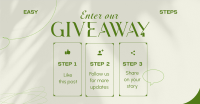 Elegant Giveaway Steps Facebook Ad Preview