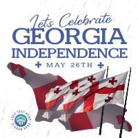 Let's Celebrate Georgia Independence Linkedin Post Image Preview