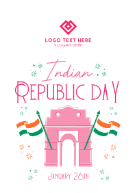 Festive Quirky Republic Day Flyer Image Preview
