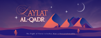 Laylat al-Qadr Desert Facebook cover Image Preview