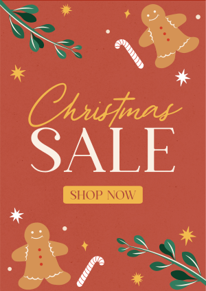 Rustic Christmas Sale Poster Image Preview