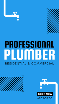 Professional Plumber TikTok video Image Preview