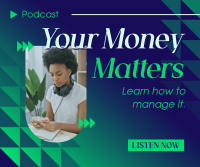 Financial Management Podcast Facebook Post Design
