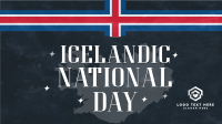 Sparkly Icelandic National Day Animation Preview