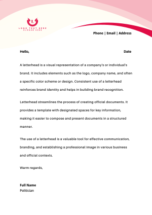 Modern Abstract Professional Letterhead Image Preview
