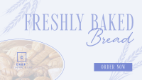 Baked Bread Bakery Facebook Event Cover Design