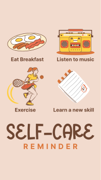 Self-Care Tips Instagram reel Image Preview