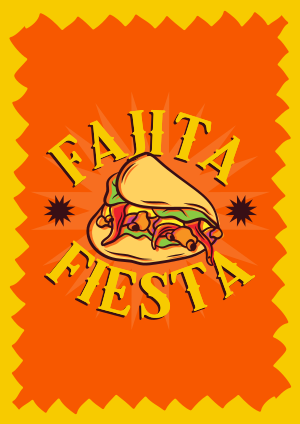 Fajita Fiesta Flyer Image Preview