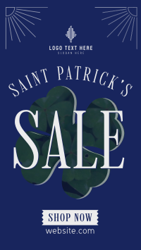 St. Patrick's Sale Clover Instagram story Image Preview