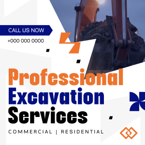 Professional Excavation Services Instagram post Image Preview