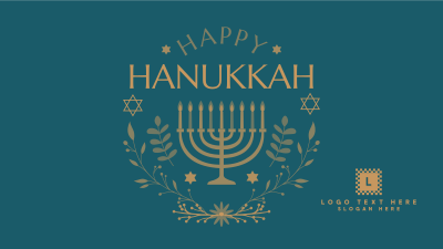 Happy Hanukkah Facebook event cover Image Preview