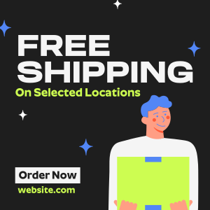 Cool Free Shipping Deals Instagram post Image Preview