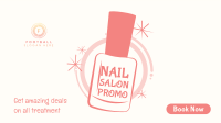 Nail Salon Discount Facebook Event Cover Design