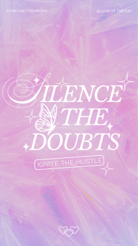 Y2K Quote Silence Doubts Instagram Reel Image Preview