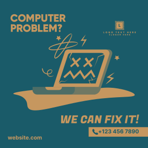 Computer Problem Repair Instagram post Image Preview