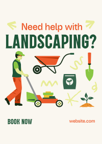 Flatlay Landscaping Service Poster Image Preview