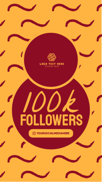 100k Followers Instagram story Image Preview