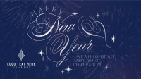 Elegant New Year Greeting Facebook Event Cover Design