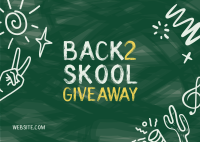 Back 2 Skool Postcard Image Preview