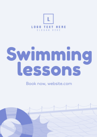 Swimming Lessons Poster Design
