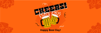 Cheery Beer Day Twitter Header Design