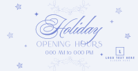 Elegant Holiday Opening Facebook ad Image Preview