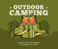 Outdoor Campsite Facebook Post Design