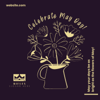 May Day in a Pot Linkedin Post Design