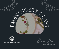 Embroidery Class Facebook post Image Preview