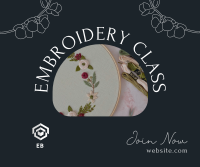 Embroidery Class Facebook Post Image Preview