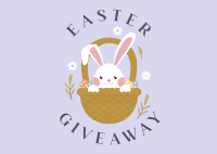 Easter Bunny Giveaway Postcard Image Preview